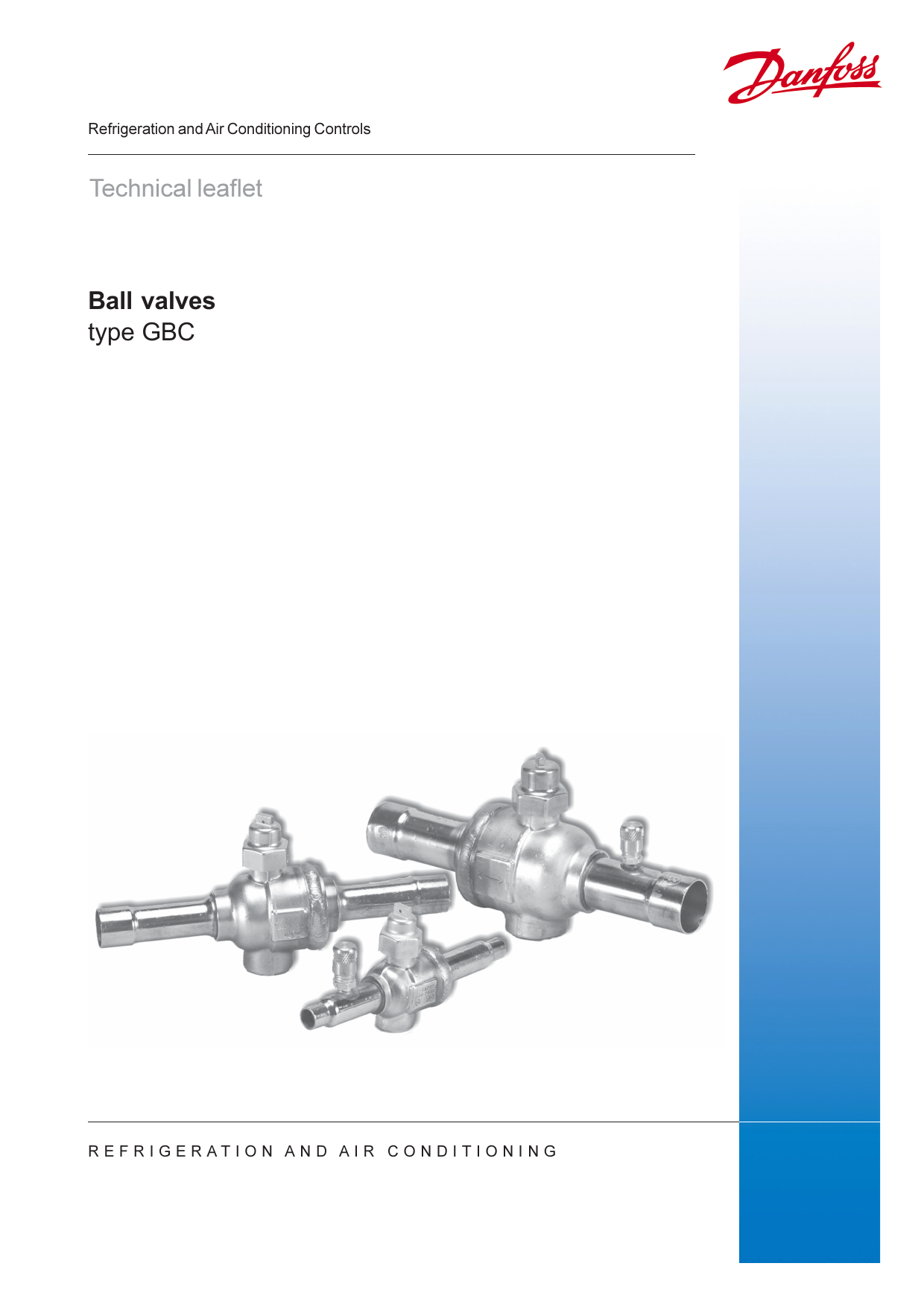 Danfoss Ball valve, type GBC Data Sheet | Manualzz