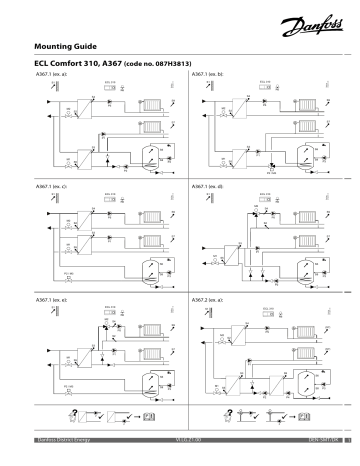 Danfoss ECL Comfort 310, A367 Installation Guide | Manualzz