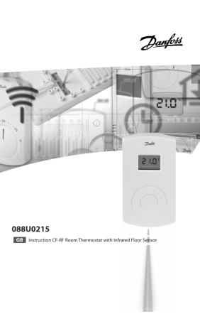 Danfoss CF-RF Room Thermostat Installation Guide | Manualzz