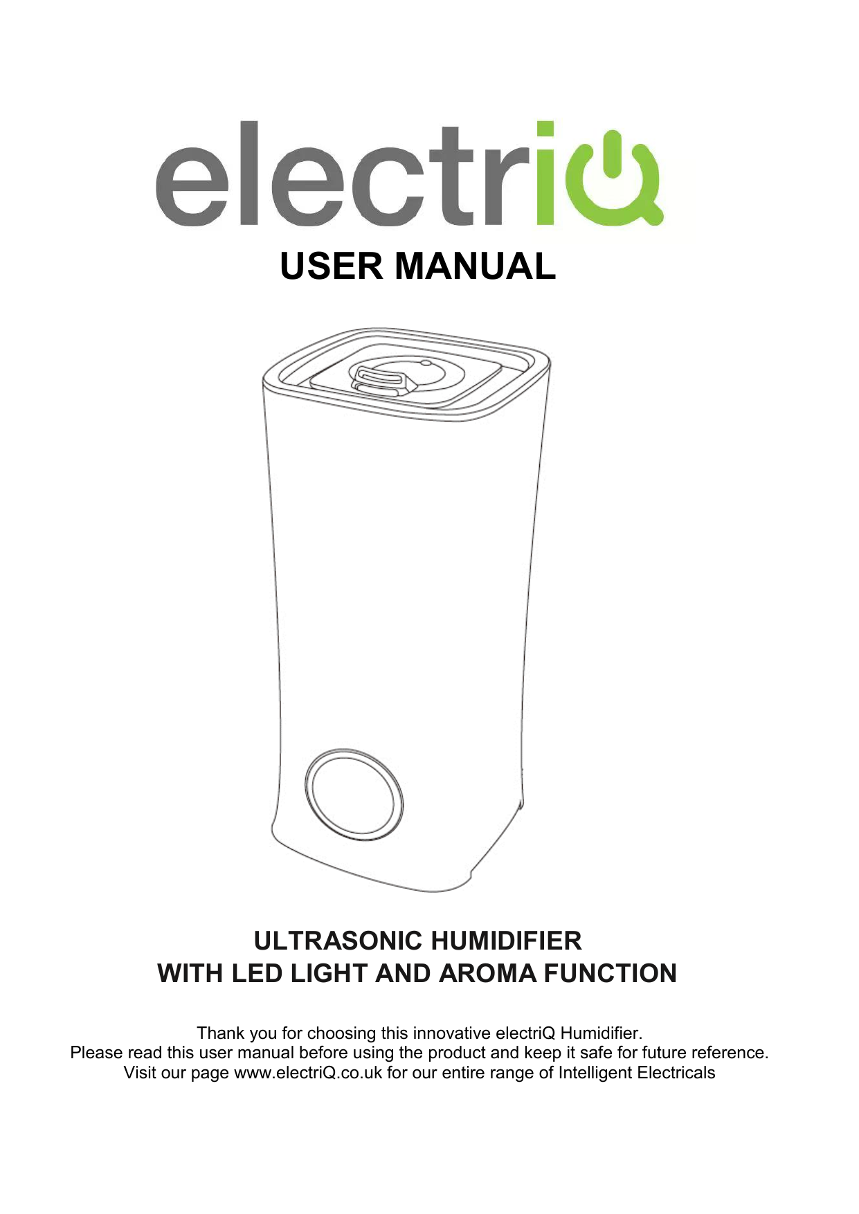 Electriq Eiq Hum02 User Manual Manualzz