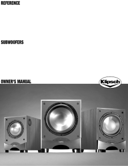 klipsch rw 8 subwoofer