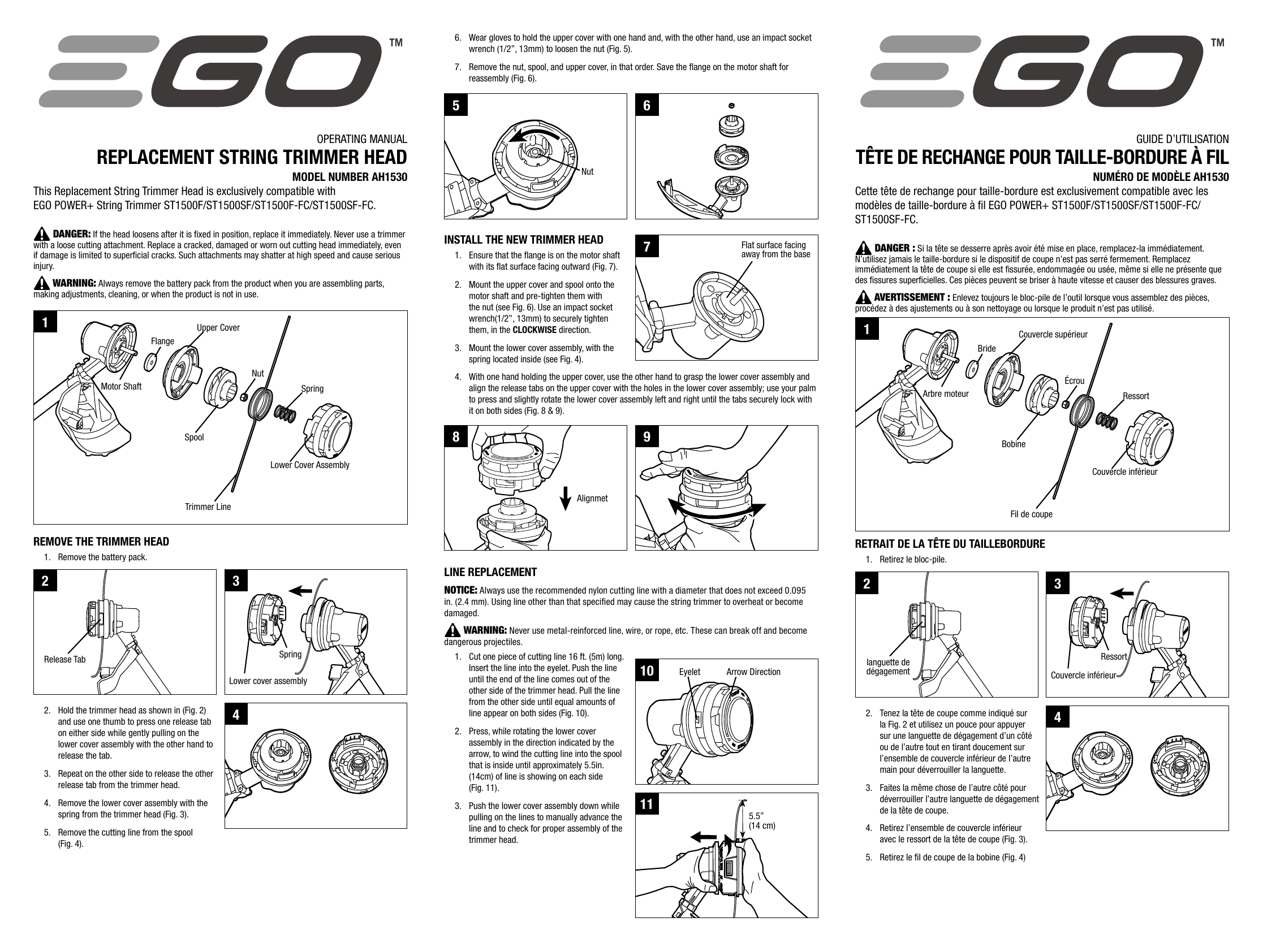 ego trimmer manual