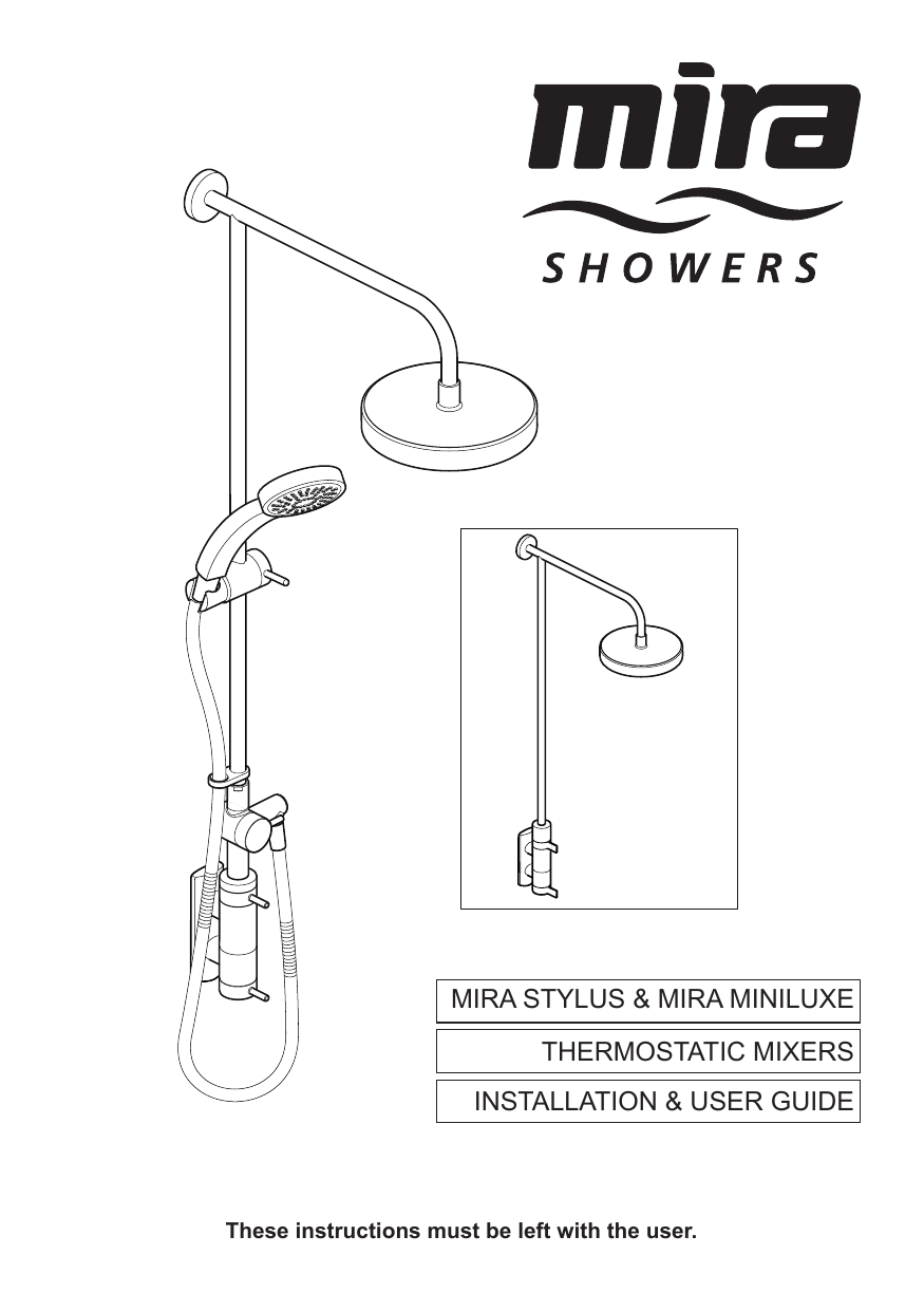 Mira Miniluxe User manual Manualzz