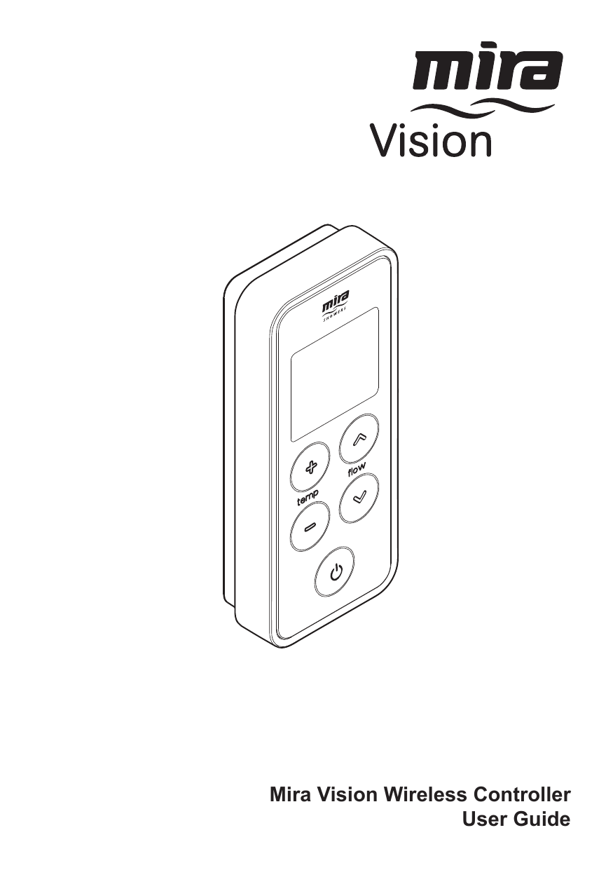 Mira Vision Digital shower Wireless Controller Installation & User