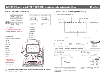 Walkera Runner 250 User manual | Manualzz