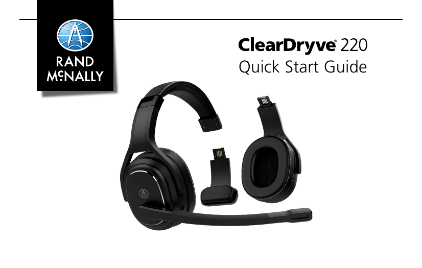 Rand McNally ClearDryve 220 Quick Start 