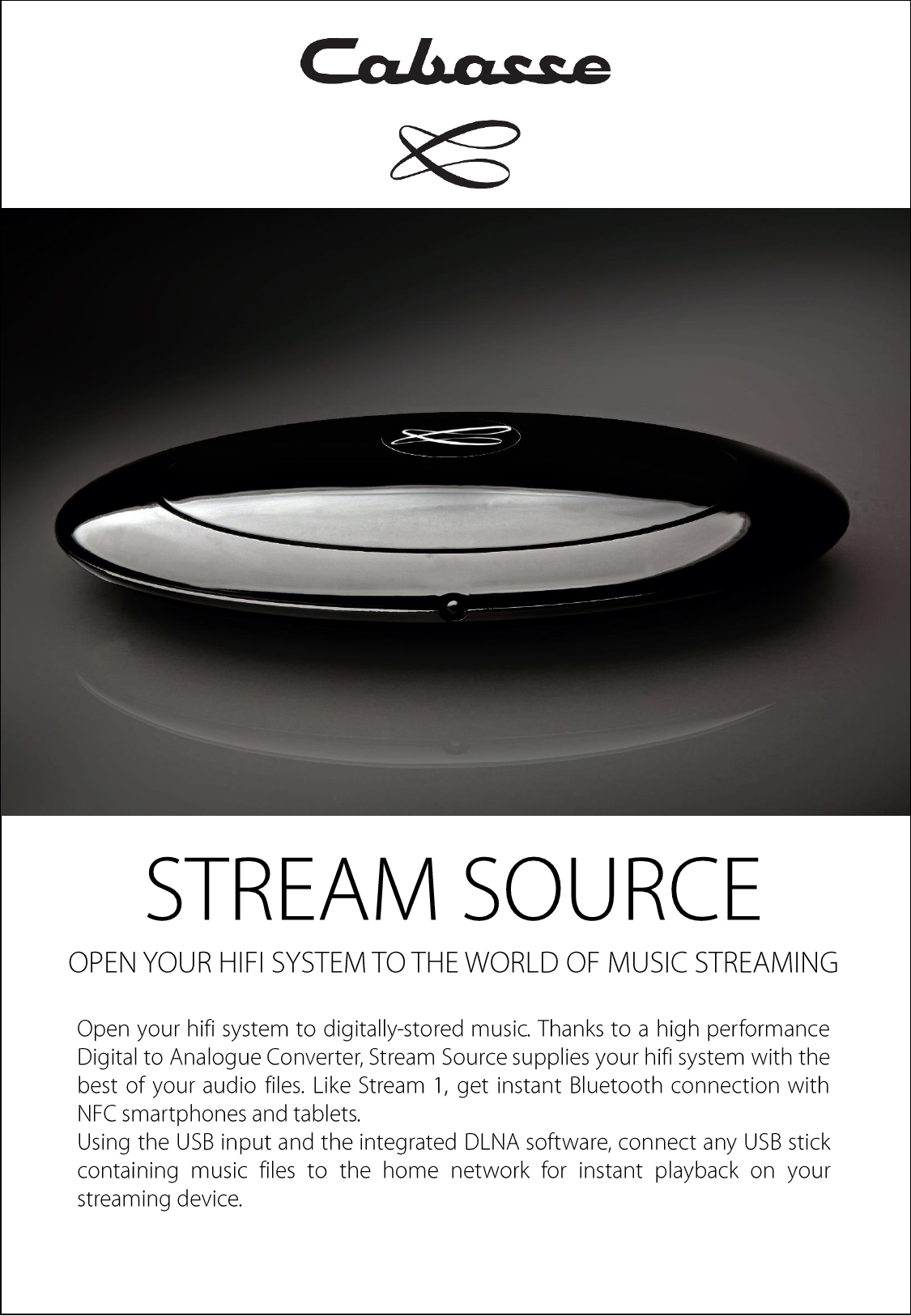 Cabasse Stream Source Datasheet | Manualzz