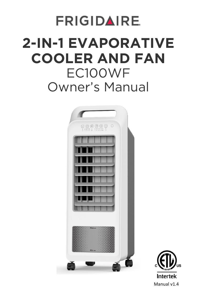 newair tower cooling fan manual