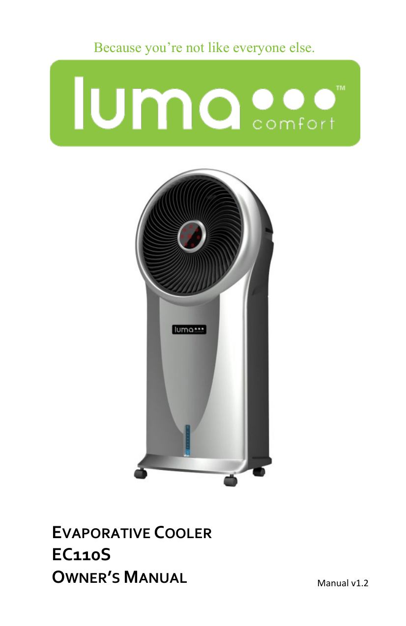 luma comfort ec110s parts