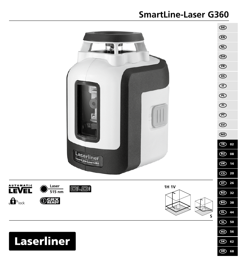 Laserliner Smartline Laser G360 Owner S Manual Manualzz