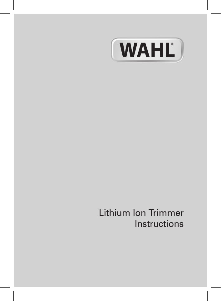 Wahl 9888-802 Operating instrustions | Manualzz