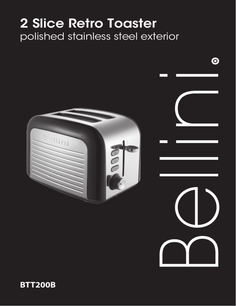 Bellini BTT200B User guide Manualzz
