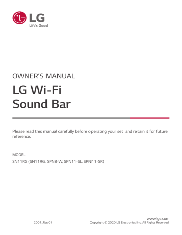 LG SN11RG Owner's manual | Manualzz