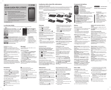LG GS500 Manuale del proprietario | Manualzz