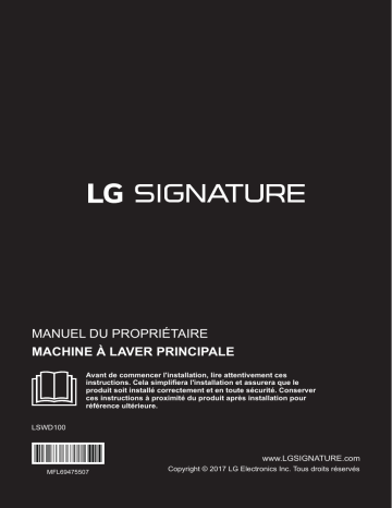 LG LSWD100 Manuel du propriétaire | Manualzz