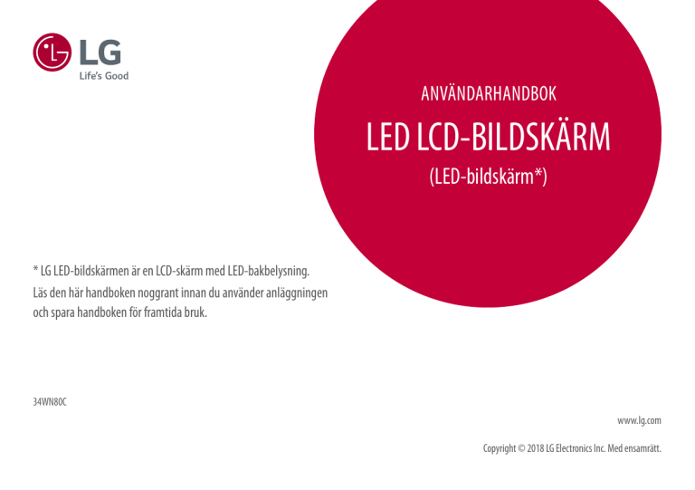 LG 34WN80C-B Owner's manual | Manualzz