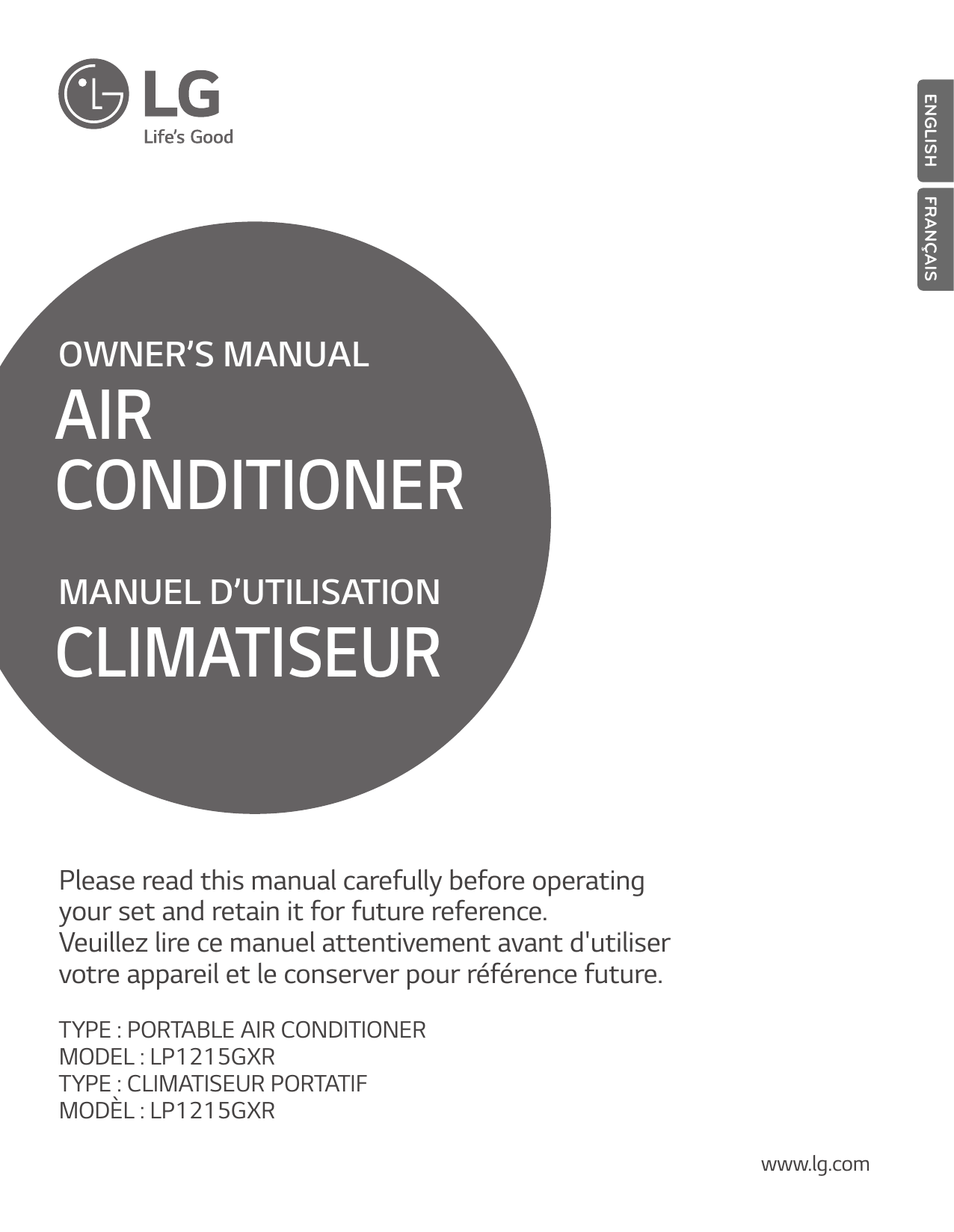 Lg Lp1215gxr Owner S Manual Manualzz