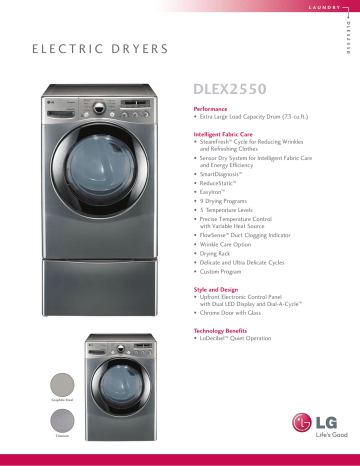 LG DLEX2550S Specification | Manualzz