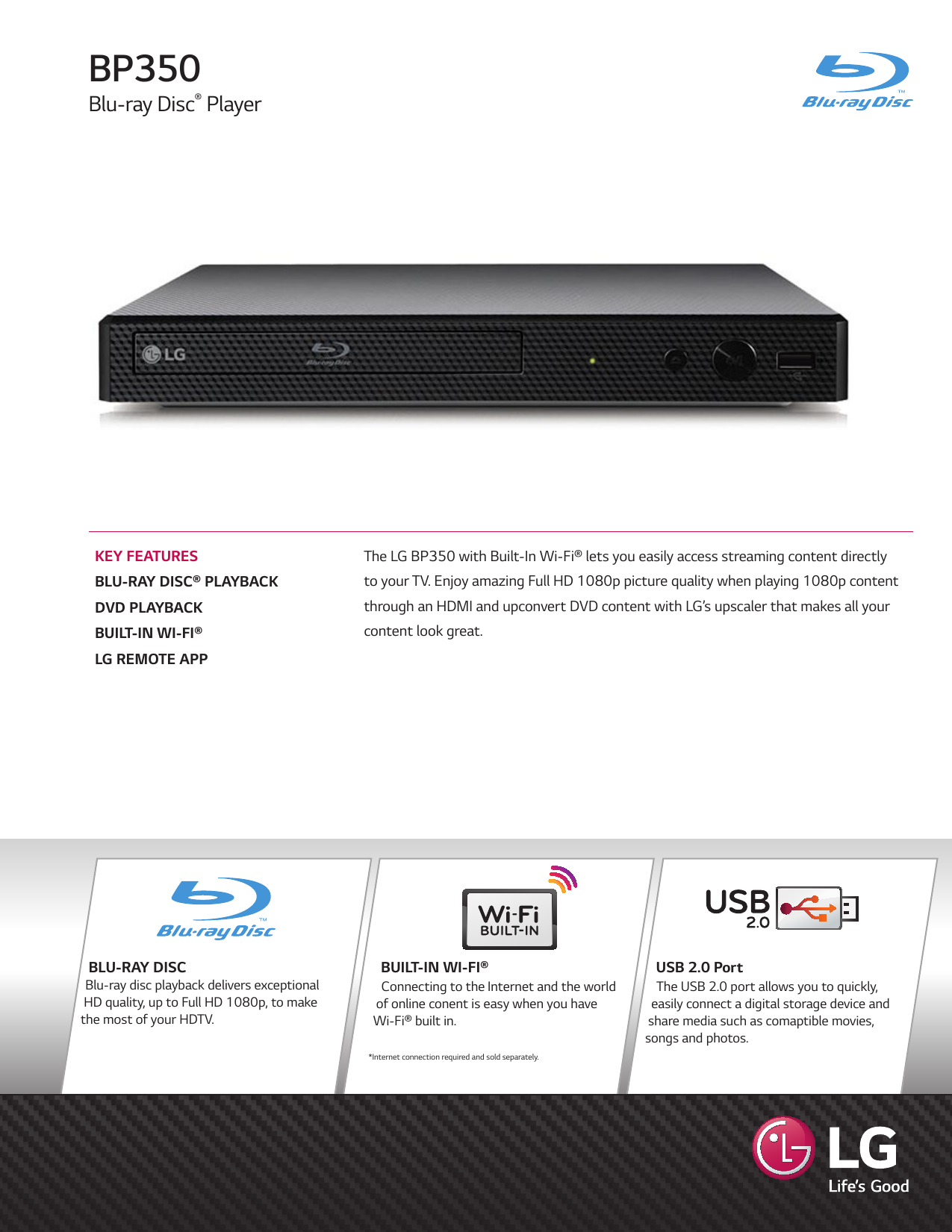 Lg Bp350 Specification Manualzz