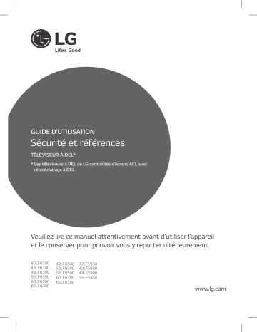 LG 43LF5900 Manuel du propriétaire | Manualzz