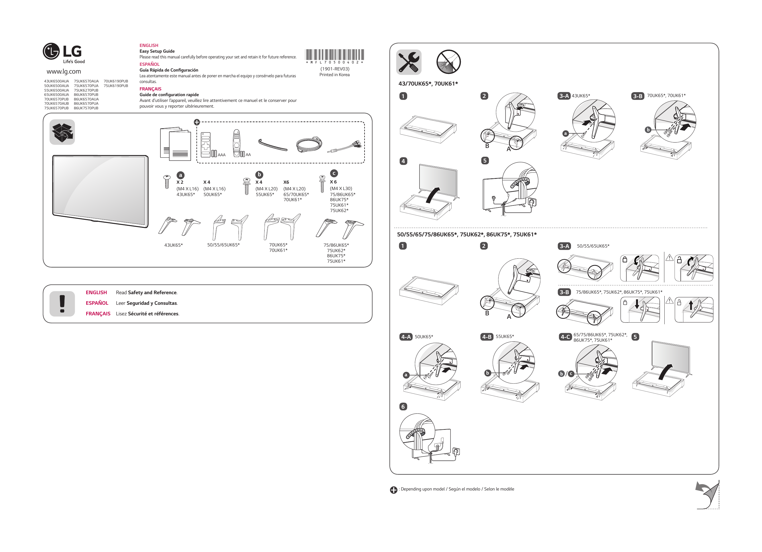 LG 43UK6500AUA Owner's manual | Manualzz