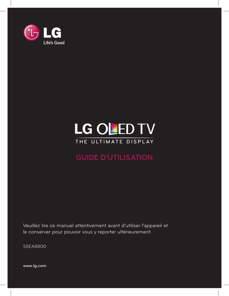 LG 55EA8800 Owner's manual | Manualzz