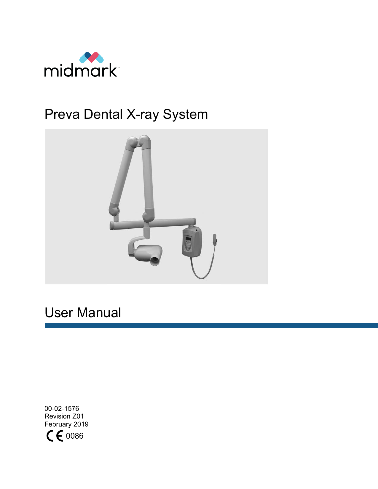 Midmark Preva Dental XRay System, Preva Intraoral Xray System User