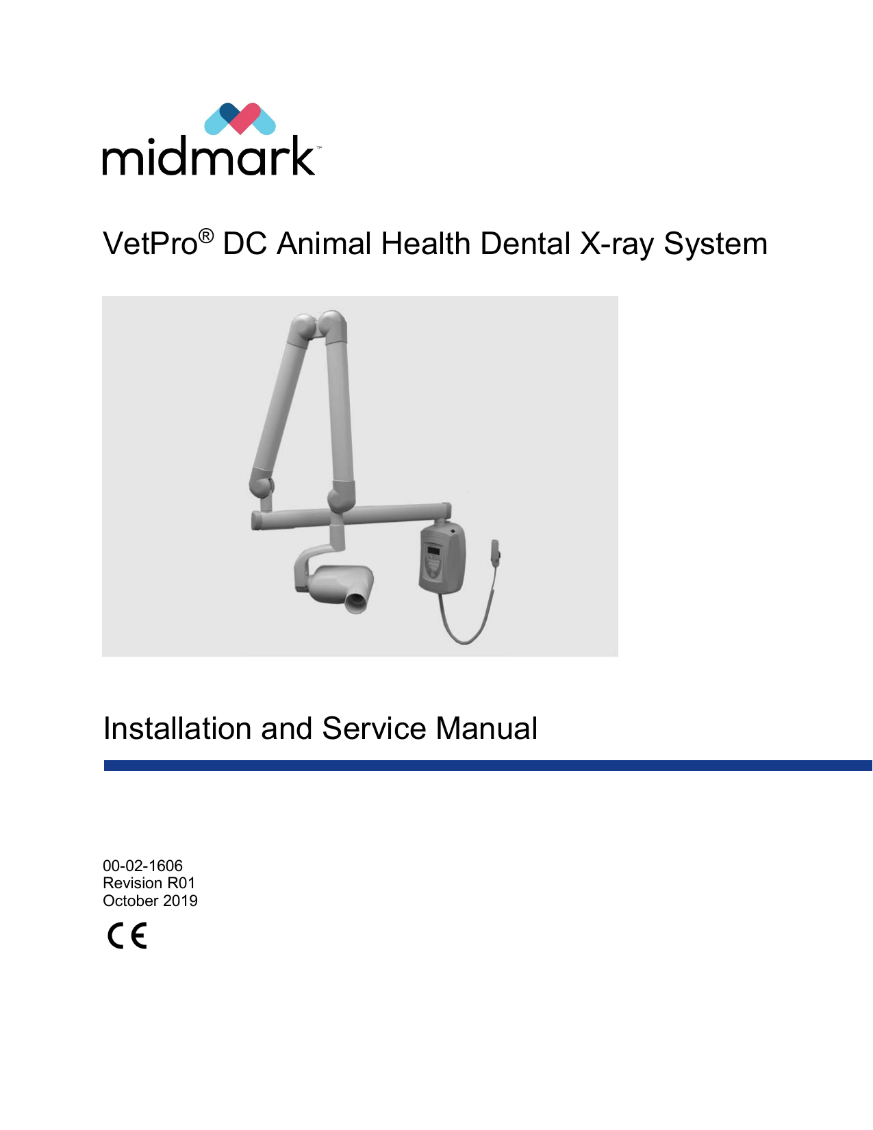 Midmark VetPro Complete - VetPro DC X-Ray System Installation guide