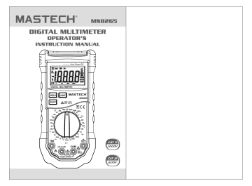 Mastech MS8265 User manual | Manualzz