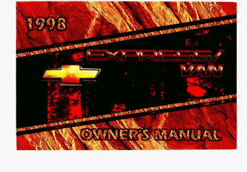 Chevrolet 1998 Express Van Owner's Manual | Manualzz