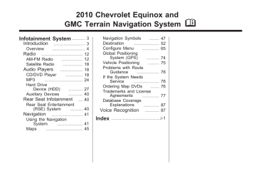 GMC 2010 Terrain Navigation Guide | Manualzz