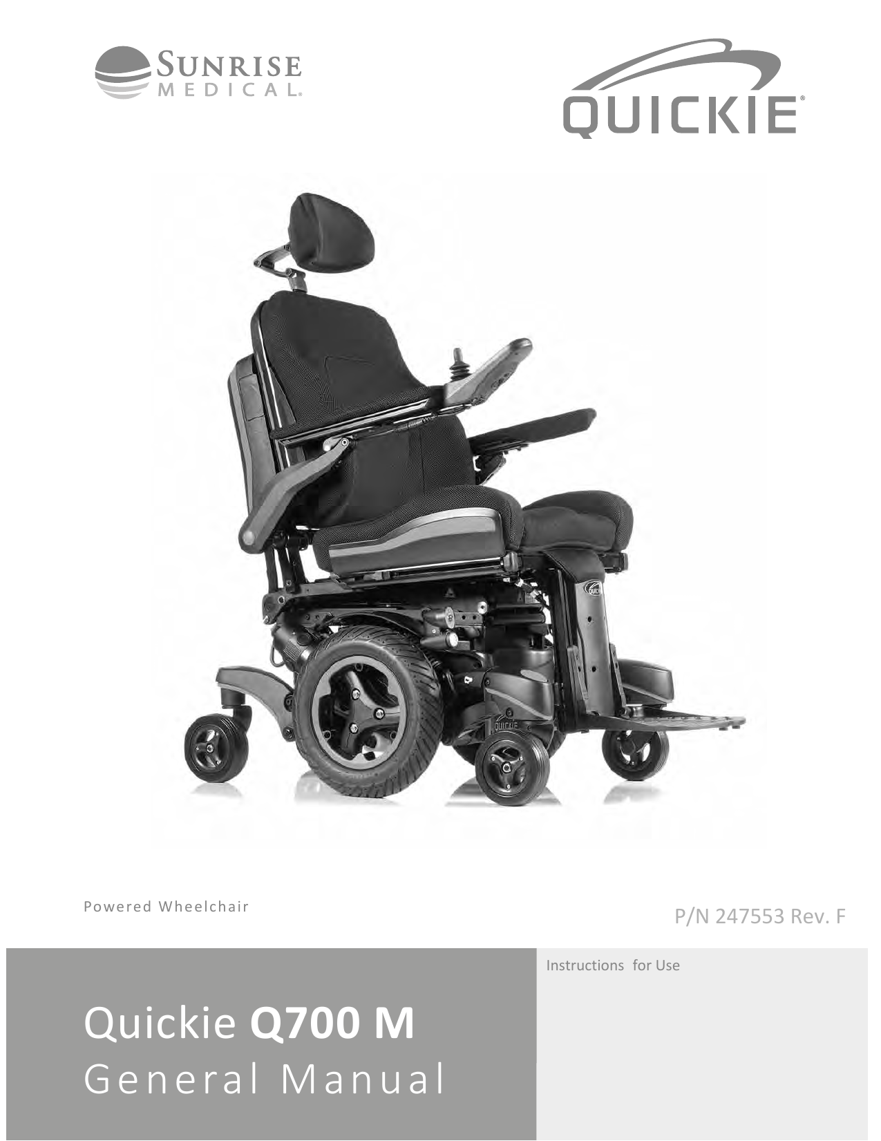 Quickie Q700 M Owner's manual Manualzz