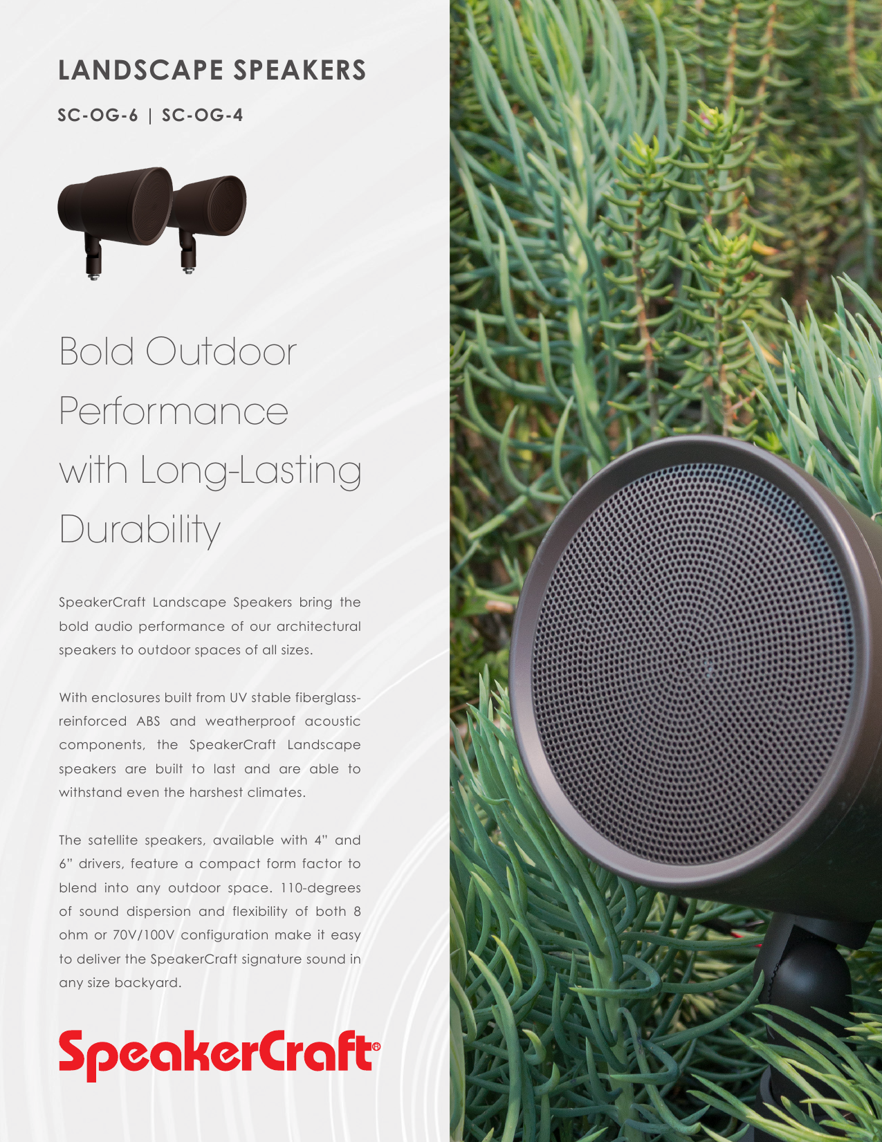 Weatherproof Yard Speakers Garden Sound 70V-110V Outdoor Garden Speakers 