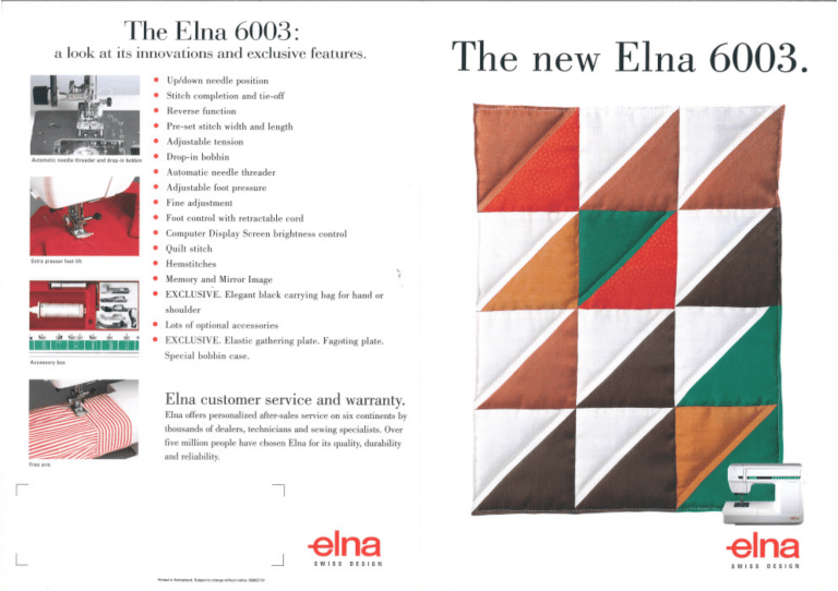 Elna 6003 Owner S Manual Manualzz