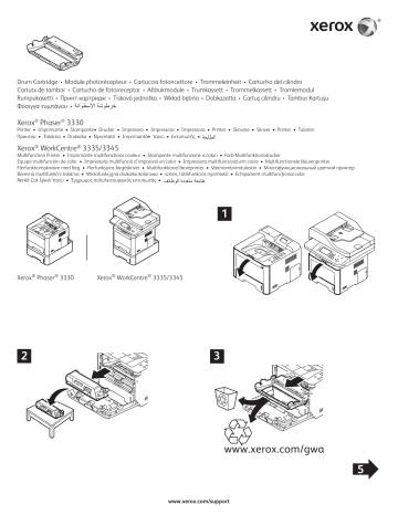 Xerox 3335/3345 WorkCentre Installationsvejledning | Manualzz