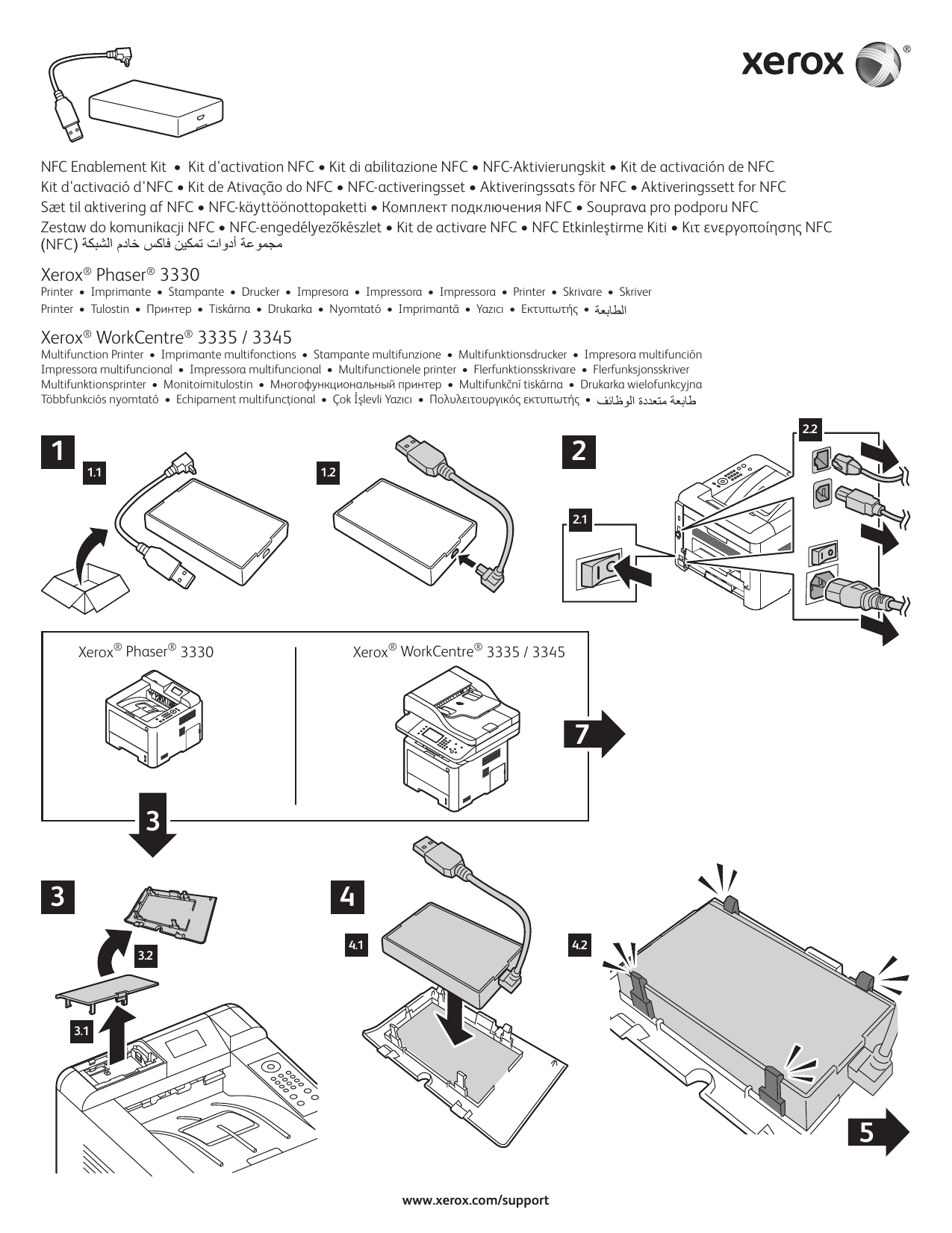 Xerox 3335/3345 WorkCentre Guida d'installazione | Manualzz