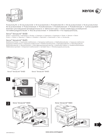 Xerox VersaLink B405 Multifunction Printer Ghid de instalare | Manualzz