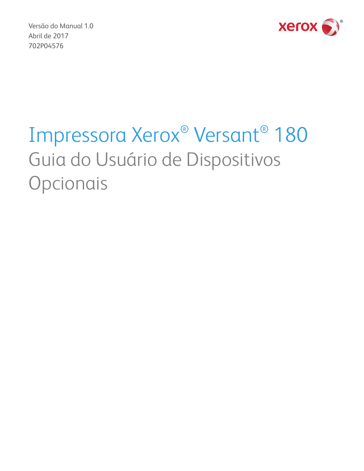 Xerox Versant 180 User guide | Manualzz