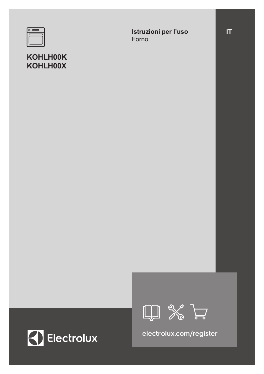 Electrolux KOHLH00X Manuale utente | Manualzz