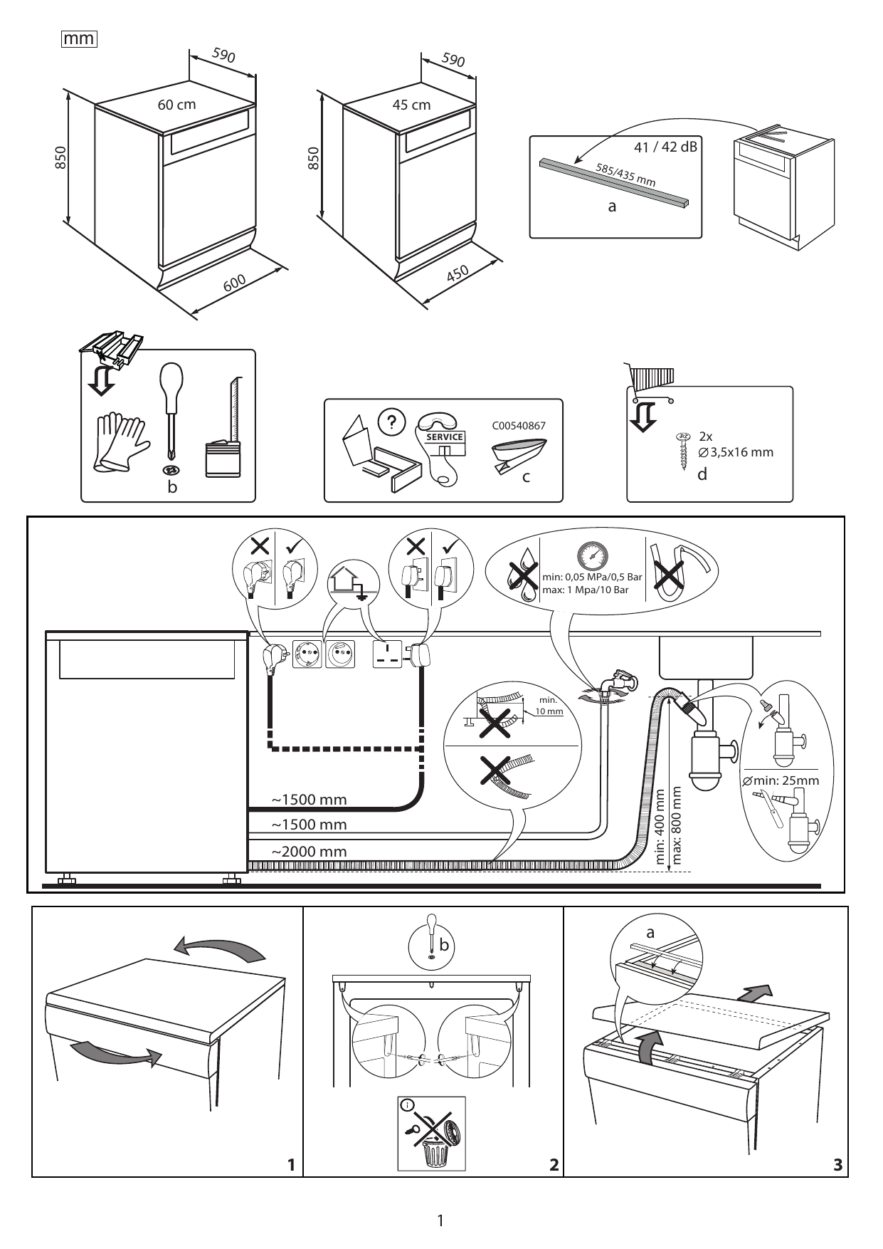 Whirlpool WFO 3O41 PL X 安装指南 | Manualzz