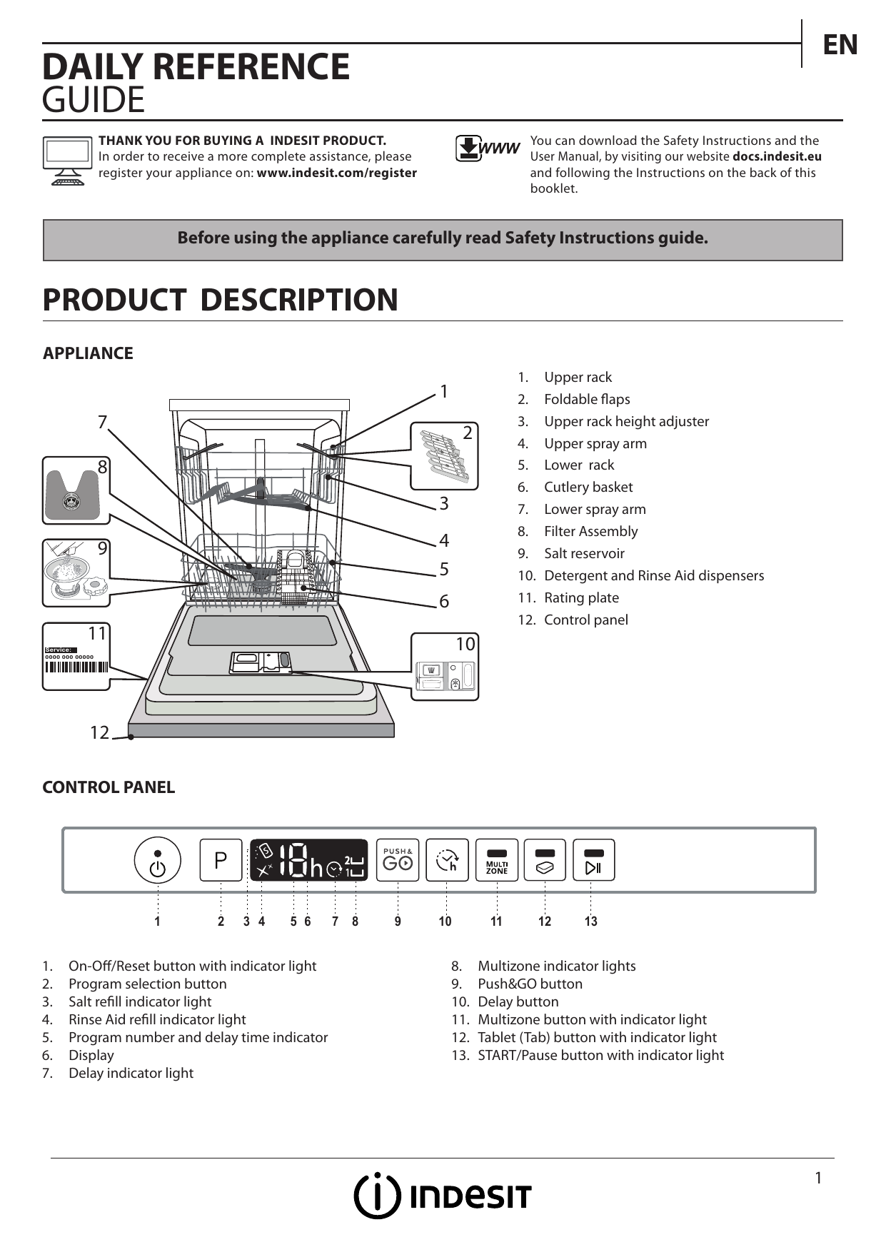 Indesit DIO 3C24 AC E Setup and user guide | Manualzz