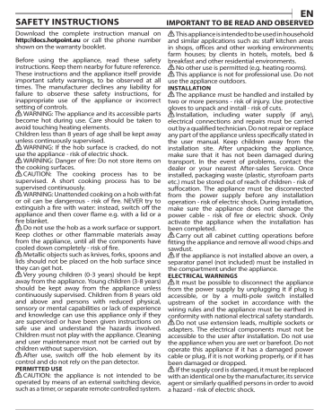 HOTPOINT/ARISTON HB 0577B NE Instruction for Use | Manualzz