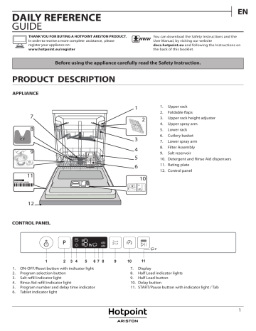 HOTPOINT/ARISTON HI 5010 C Setup and user guide | Manualzz