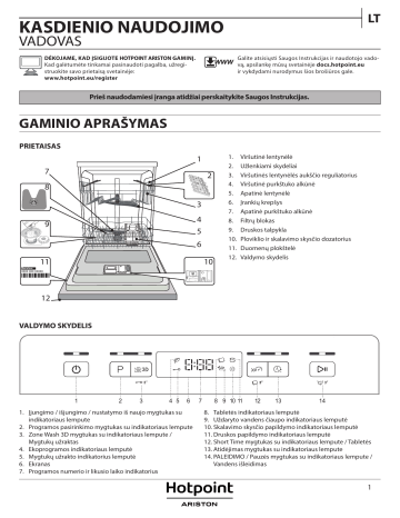 Whirlpool HFC 3C41 CW X Naudotojo gidas | Manualzz