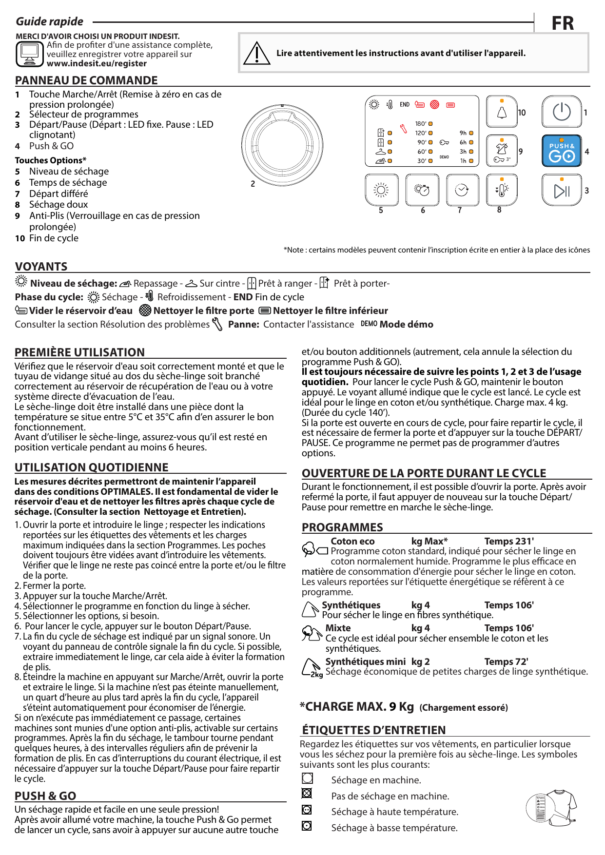 Sèche-linge posable Indesit YT M10 91 FR