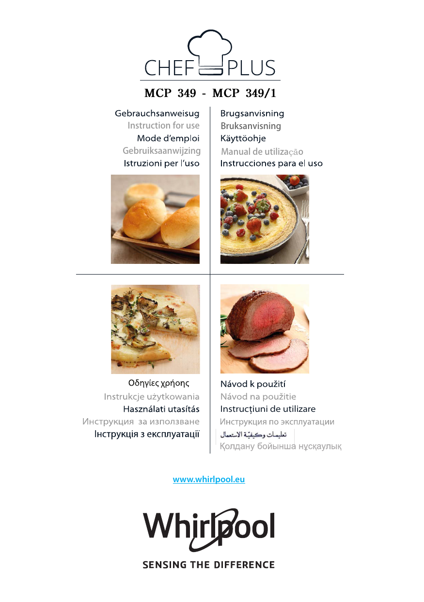 Whirlpool MCP 349 WH Use and care guide | Manualzz