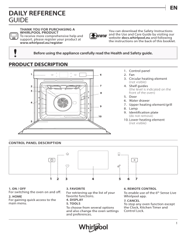Whirlpool W9 OS2 4S1 P Setup and user guide | Manualzz