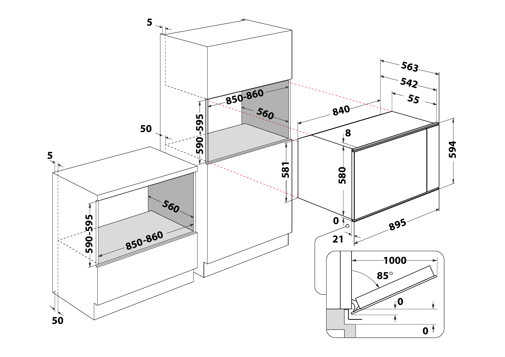 Whirlpool IGM 63 IX Product technical drawing | Manualzz