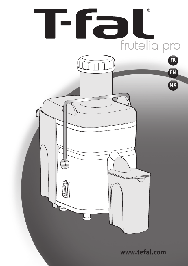 Tefal ZE4501MX JUI FRUTELIA PRO WHT/GRE MX Exprimidor / extractor Manual |  Manualzz