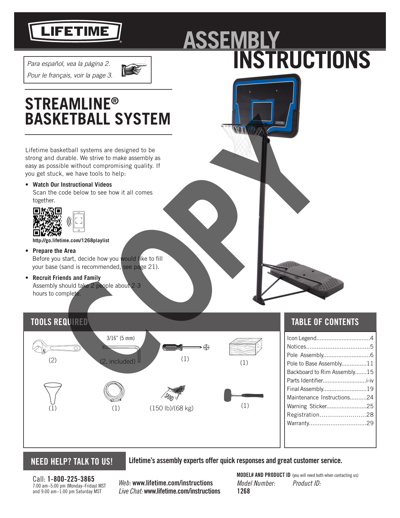 Lifetime In Ground Basketball Hoop Instructions at James Warner blog